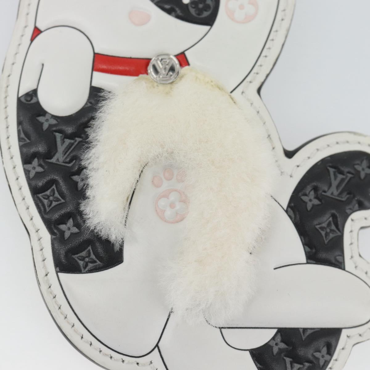 LOUIS VUITTON Monogram LV Cat Charm M01475 LV Auth ARZ470SAM