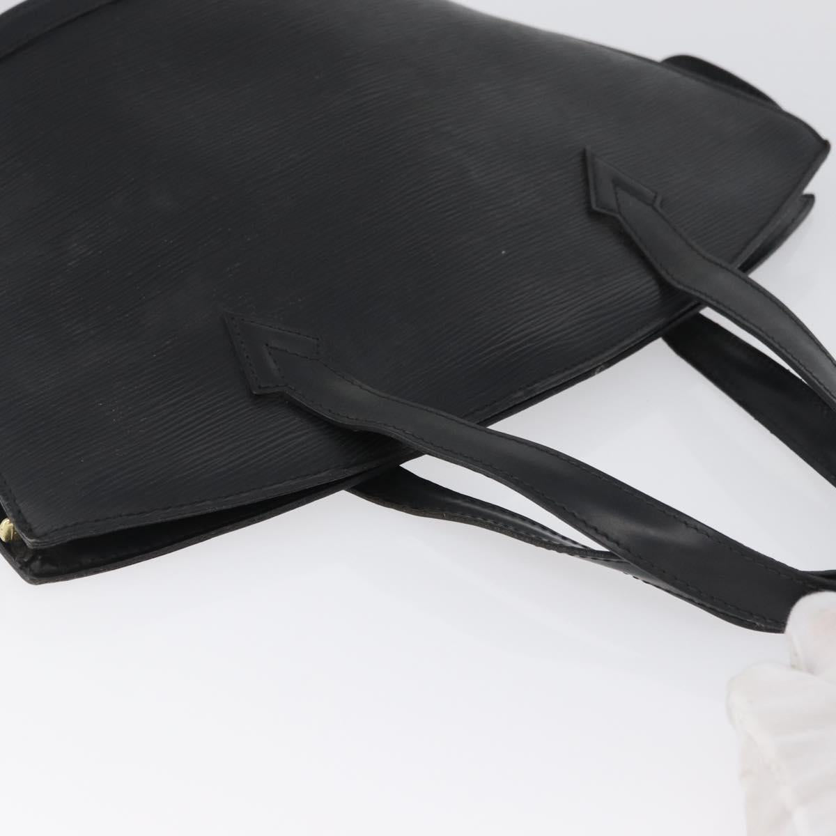LOUIS VUITTON Epi Saint Jacques Hand Bag Black M52272 LV Auth ARZ500