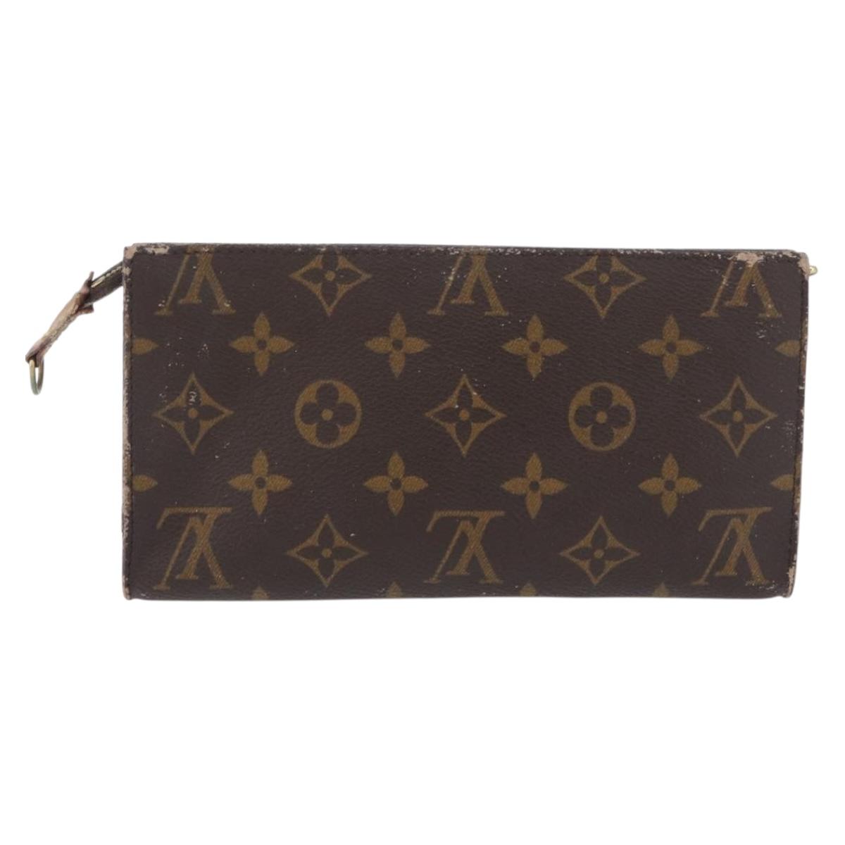 LOUIS VUITTON Monogram Bucket GM Accessory Pouch LV Auth ARZ502
