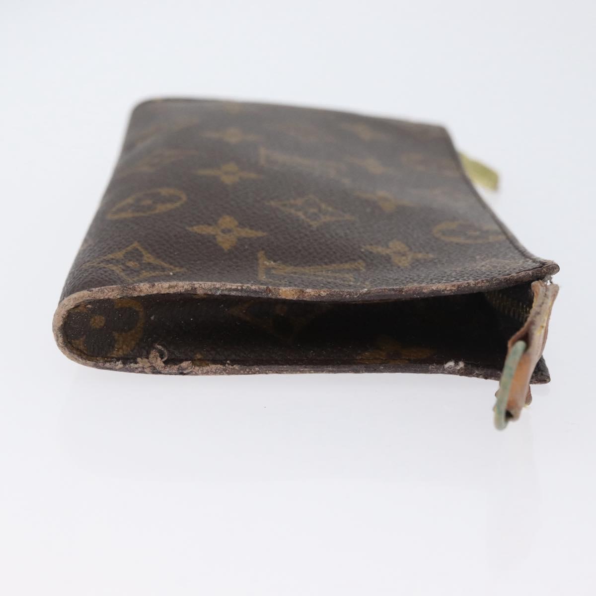 LOUIS VUITTON Monogram Bucket GM Accessory Pouch LV Auth ARZ502