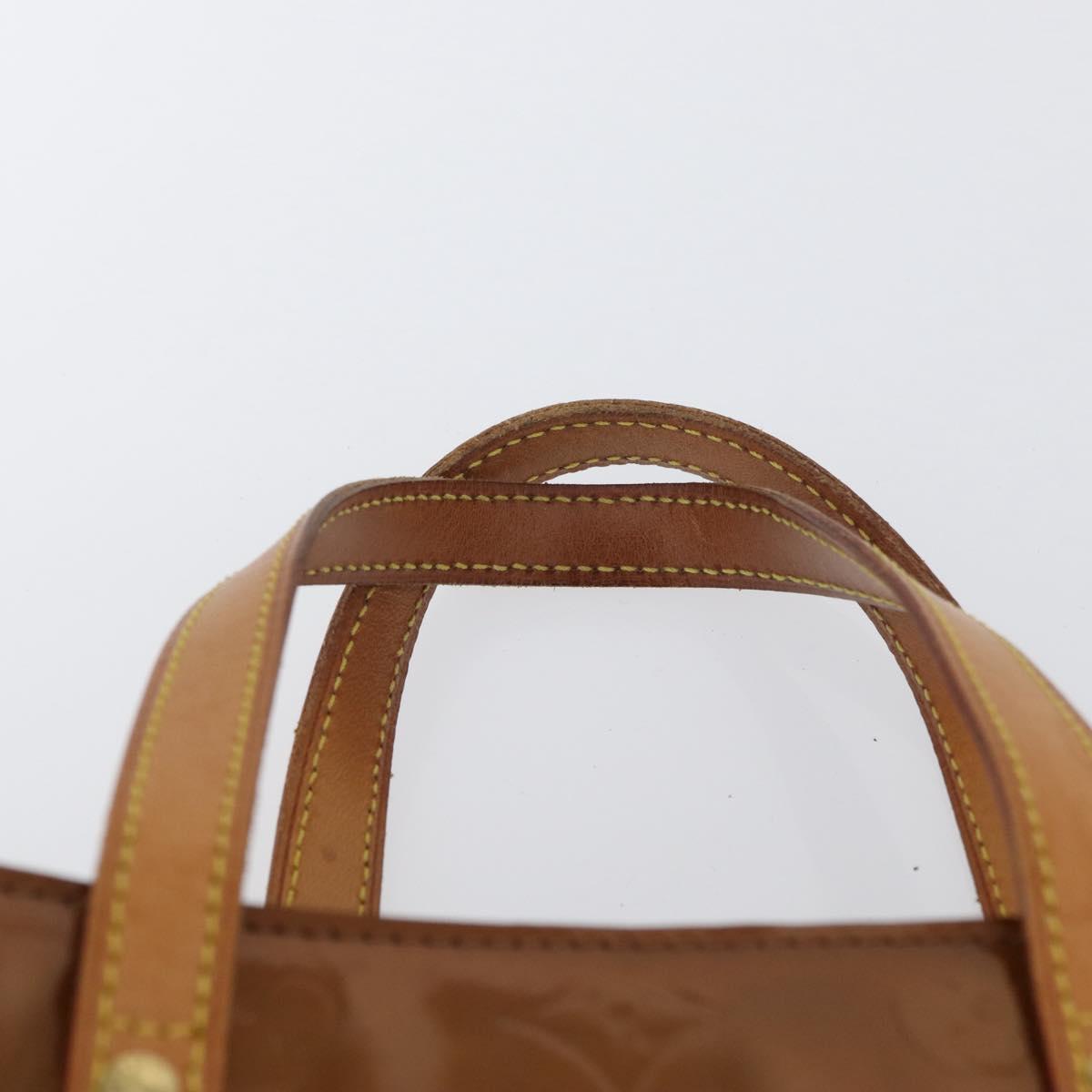 LOUIS VUITTON Monogram Vernis Reade MM Hand Bag Bronze M91143 LV Auth ARZ508