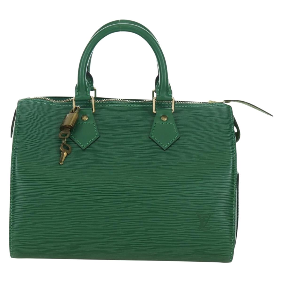 LOUIS VUITTON Epi Speedy 25 Hand Bag Borneo Green M43014 LV Auth ARZ513SAV
