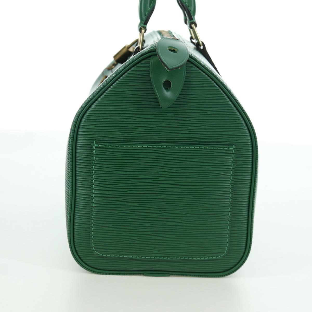LOUIS VUITTON Epi Speedy 25 Hand Bag Borneo Green M43014 LV Auth ARZ513SAV