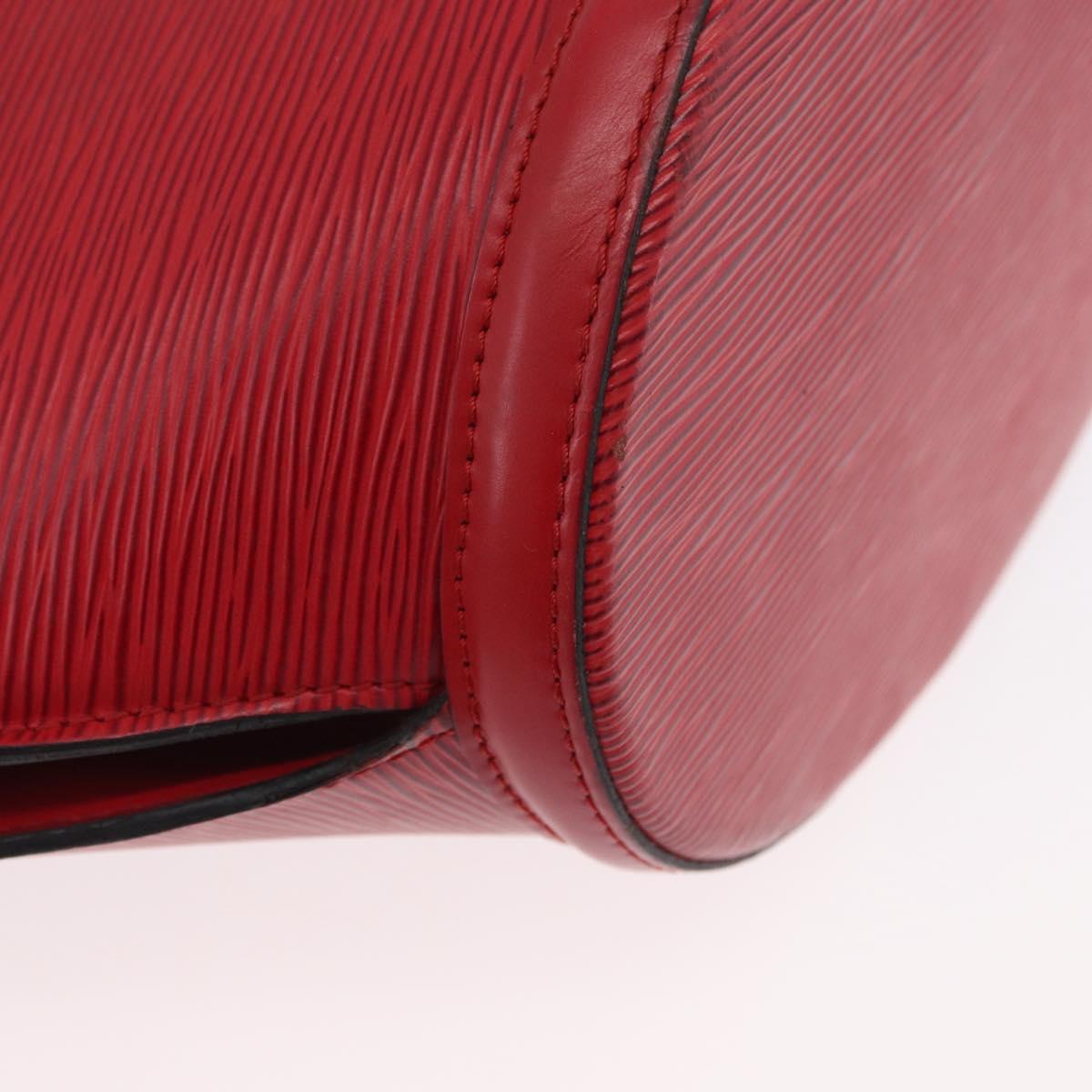 LOUIS VUITTON Epi Saint Jacques Shopping Shoulder Bag Red M52277 LV Auth ARZ515