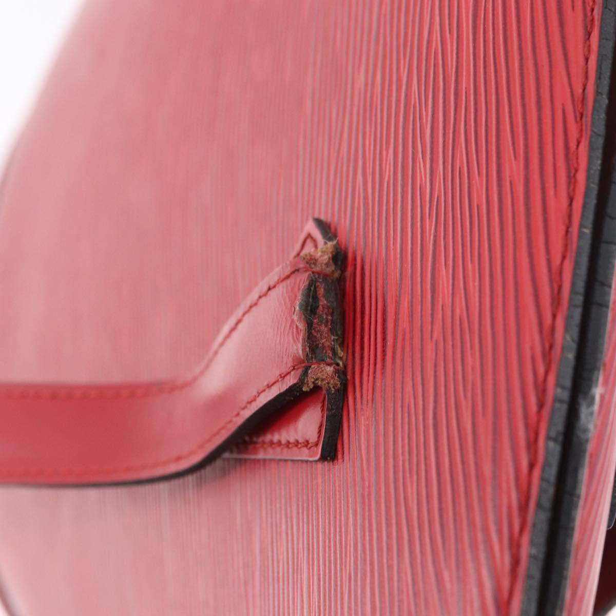 LOUIS VUITTON Epi Saint Jacques Shopping Shoulder Bag Red M52277 LV Auth ARZ515