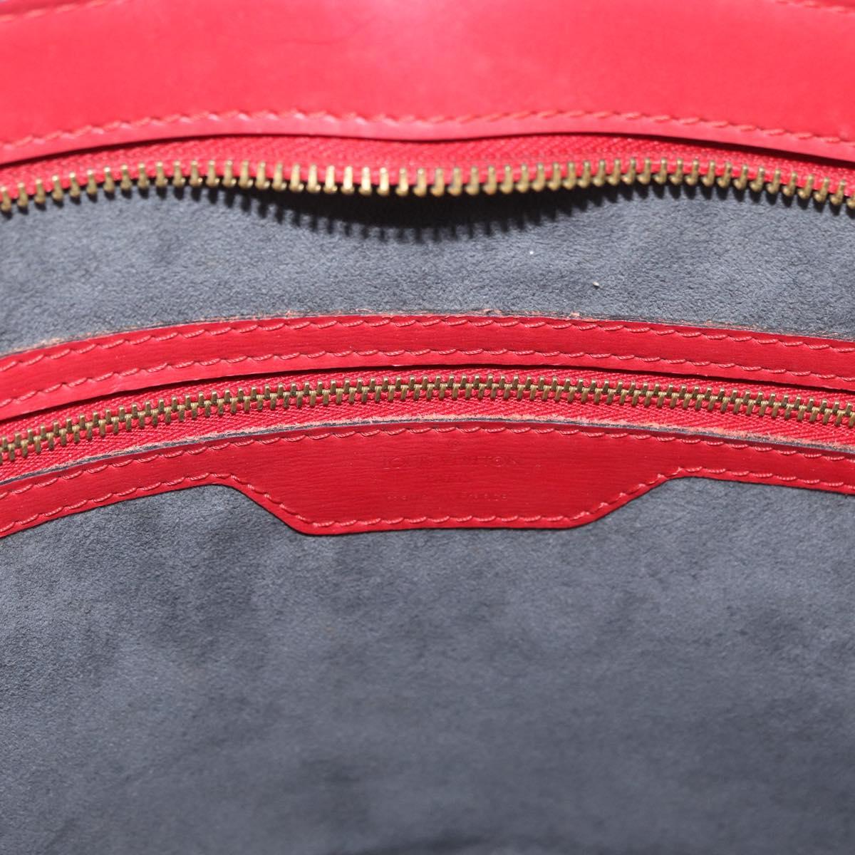LOUIS VUITTON Epi Saint Jacques Shopping Shoulder Bag Red M52277 LV Auth ARZ515
