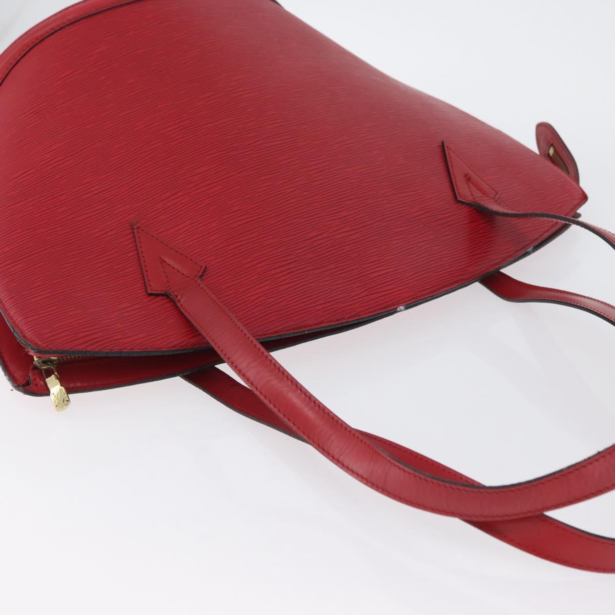 LOUIS VUITTON Epi Saint Jacques Shopping Shoulder Bag Red M52277 LV Auth ARZ515