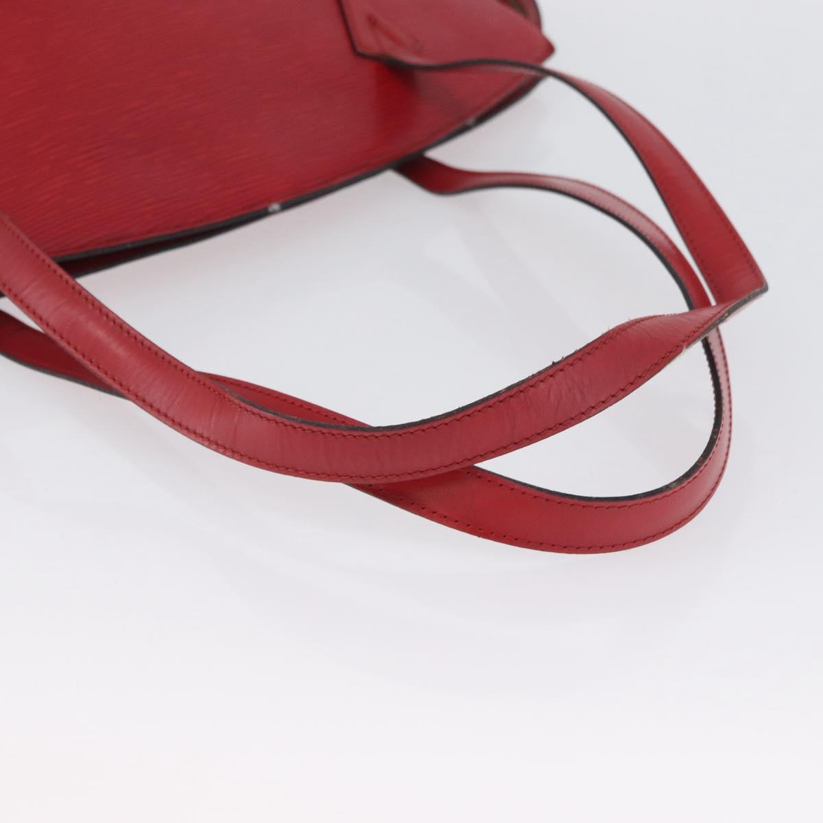 LOUIS VUITTON Epi Saint Jacques Shopping Shoulder Bag Red M52277 LV Auth ARZ515