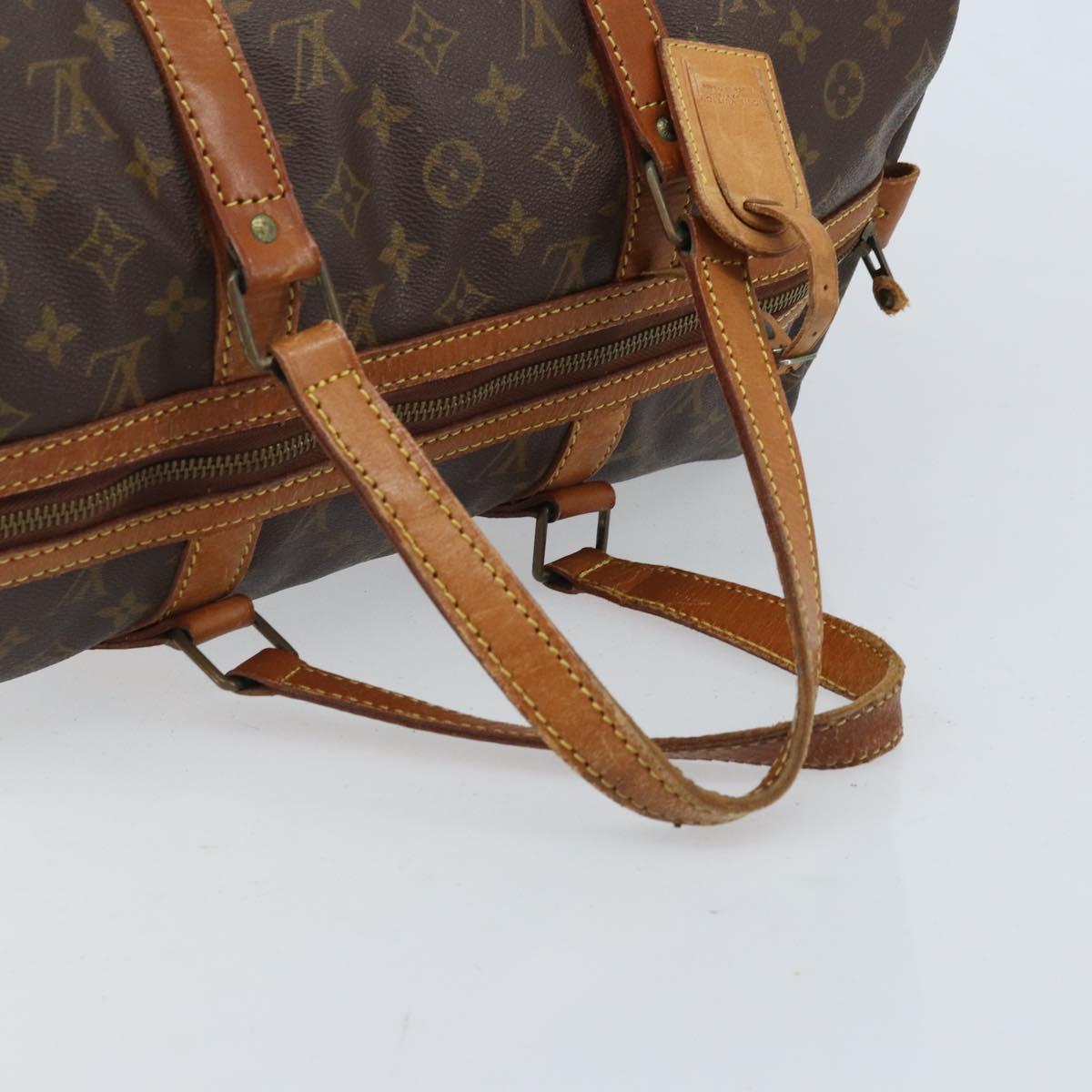 LOUIS VUITTON Monogram Sac Souple 45 Boston Bag M41624 LV Auth ARZ518
