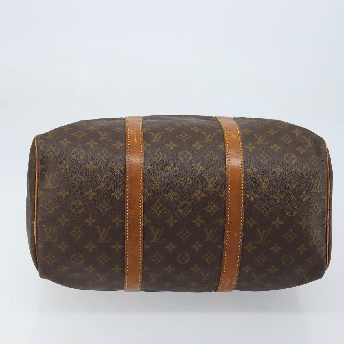 LOUIS VUITTON Monogram Sac Souple 45 Boston Bag M41624 LV Auth ARZ518