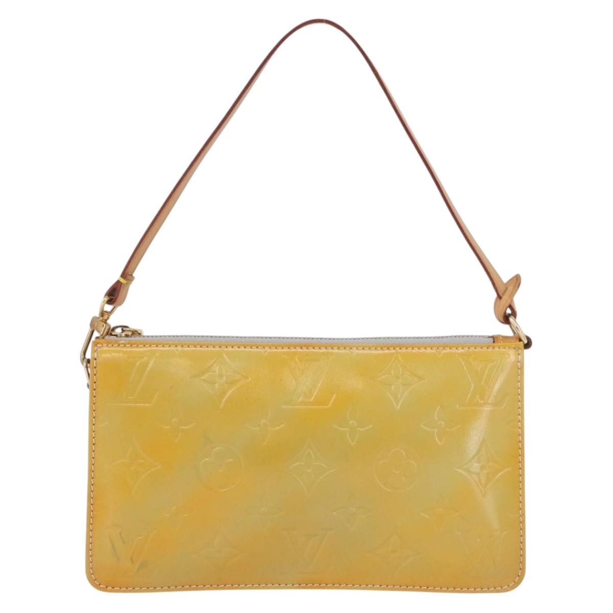 LOUIS VUITTON Monogram Vernis Lexington Pouch Gris M91056 LV Auth ARZ536