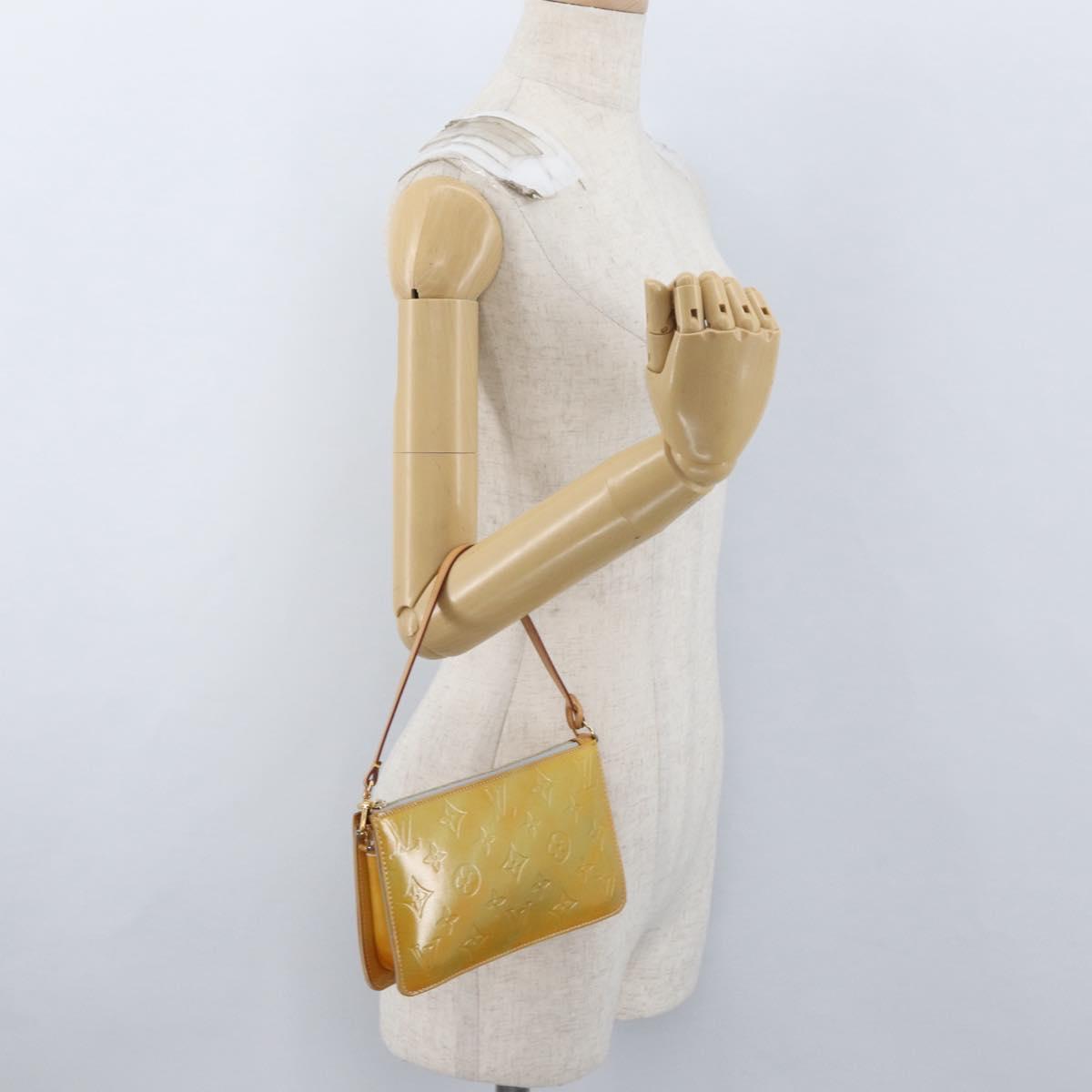 LOUIS VUITTON Monogram Vernis Lexington Pouch Gris M91056 LV Auth ARZ536