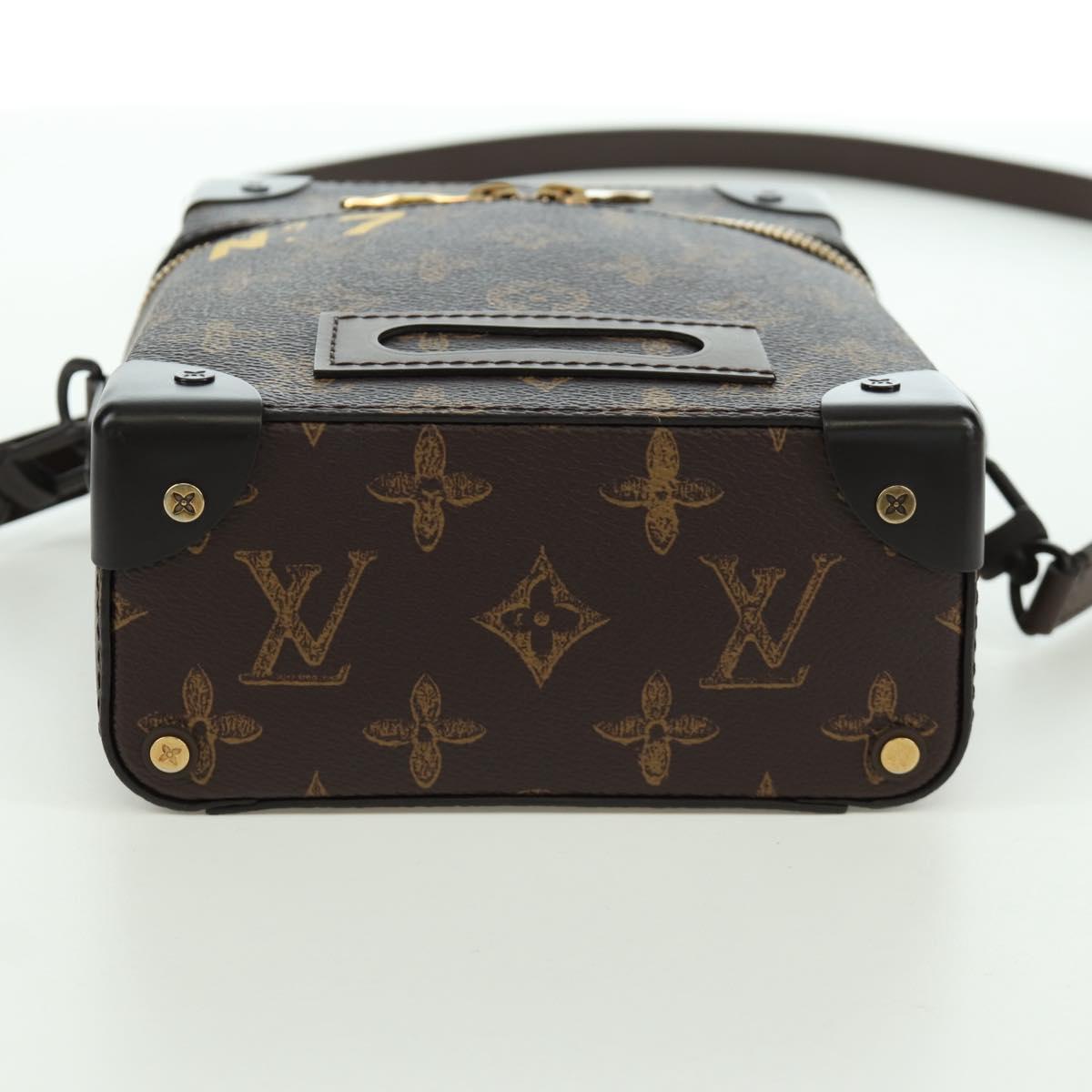 LOUIS VUITTON Monogram Vertical Box Trunk Shoulder Bag M59664 LV Auth ARZ543SAM
