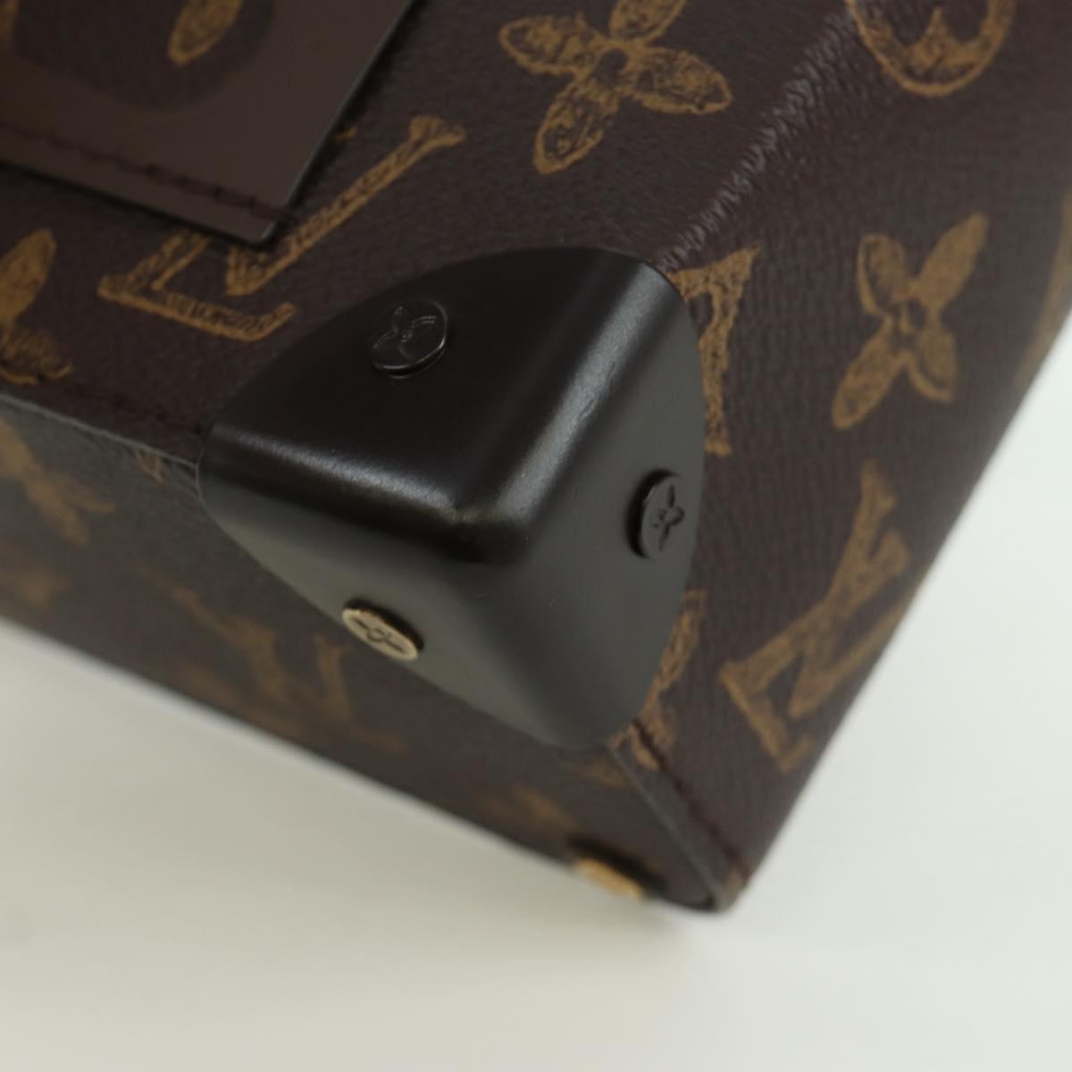 LOUIS VUITTON Monogram Vertical Box Trunk Shoulder Bag M59664 LV Auth ARZ543SAM