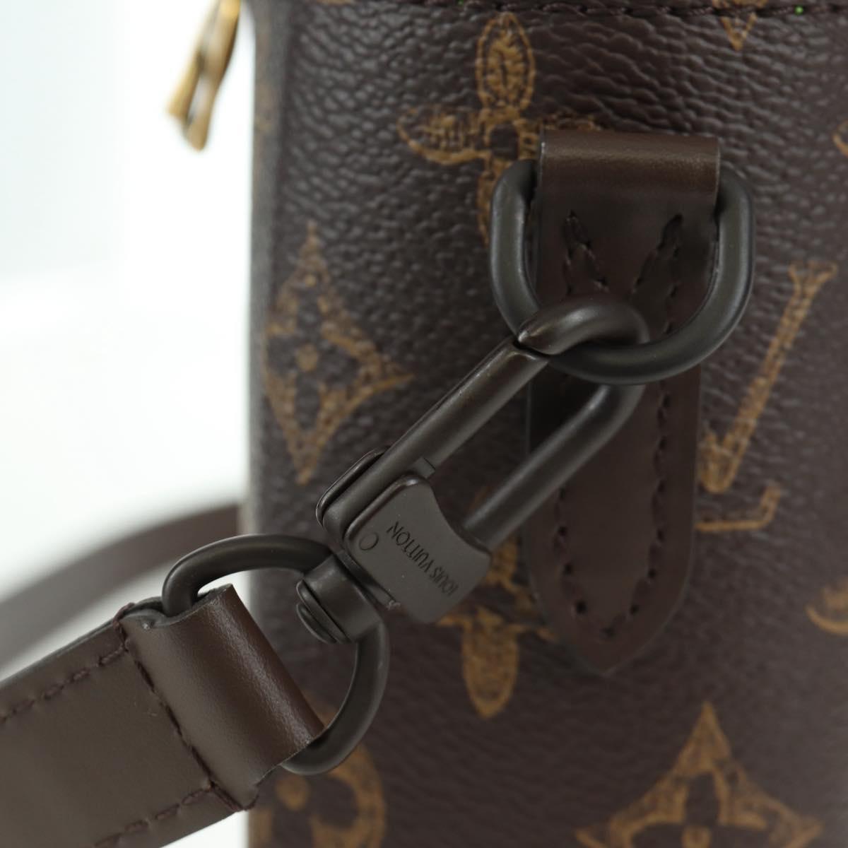 LOUIS VUITTON Monogram Vertical Box Trunk Shoulder Bag M59664 LV Auth ARZ543SAM