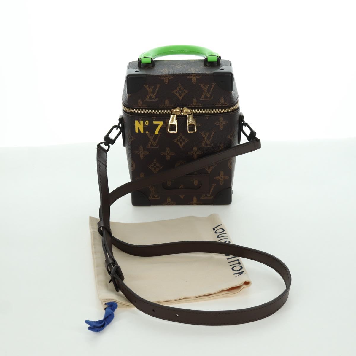 LOUIS VUITTON Monogram Vertical Box Trunk Shoulder Bag M59664 LV Auth ARZ543SAM