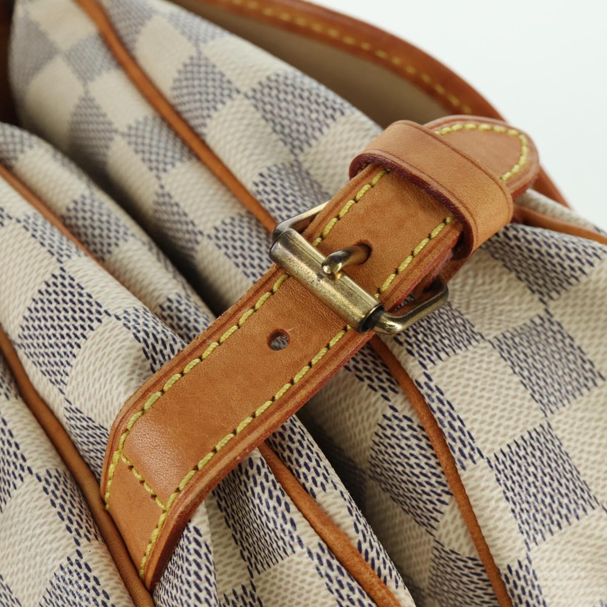 LOUIS VUITTON Damier Azur Saumur 30 Shoulder Bag SPO N48202 LV Auth ARZ546V