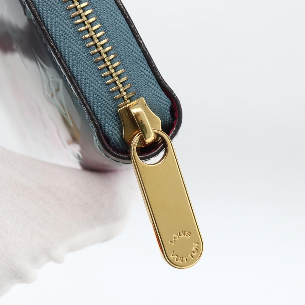 LOUIS VUITTON Vernis Zippy Wallet Long Wallet Multicolor M90520 LV Auth ARZ549M