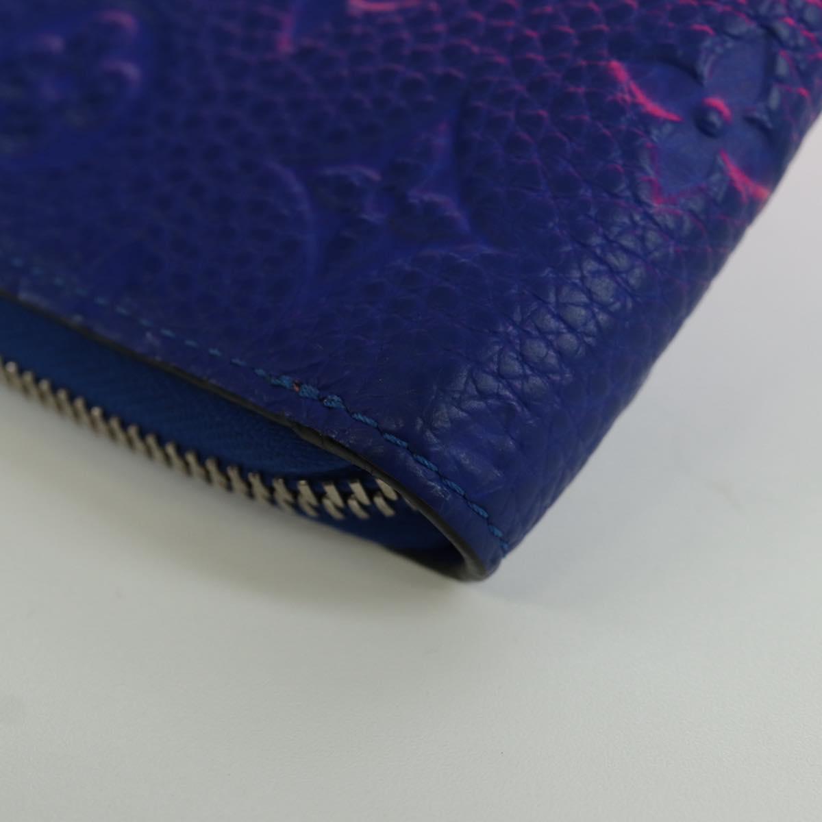 LOUIS VUITTON Taurillon Illusion Zippy Wallet Vertical M81243 LV Auth ARZ552SAM