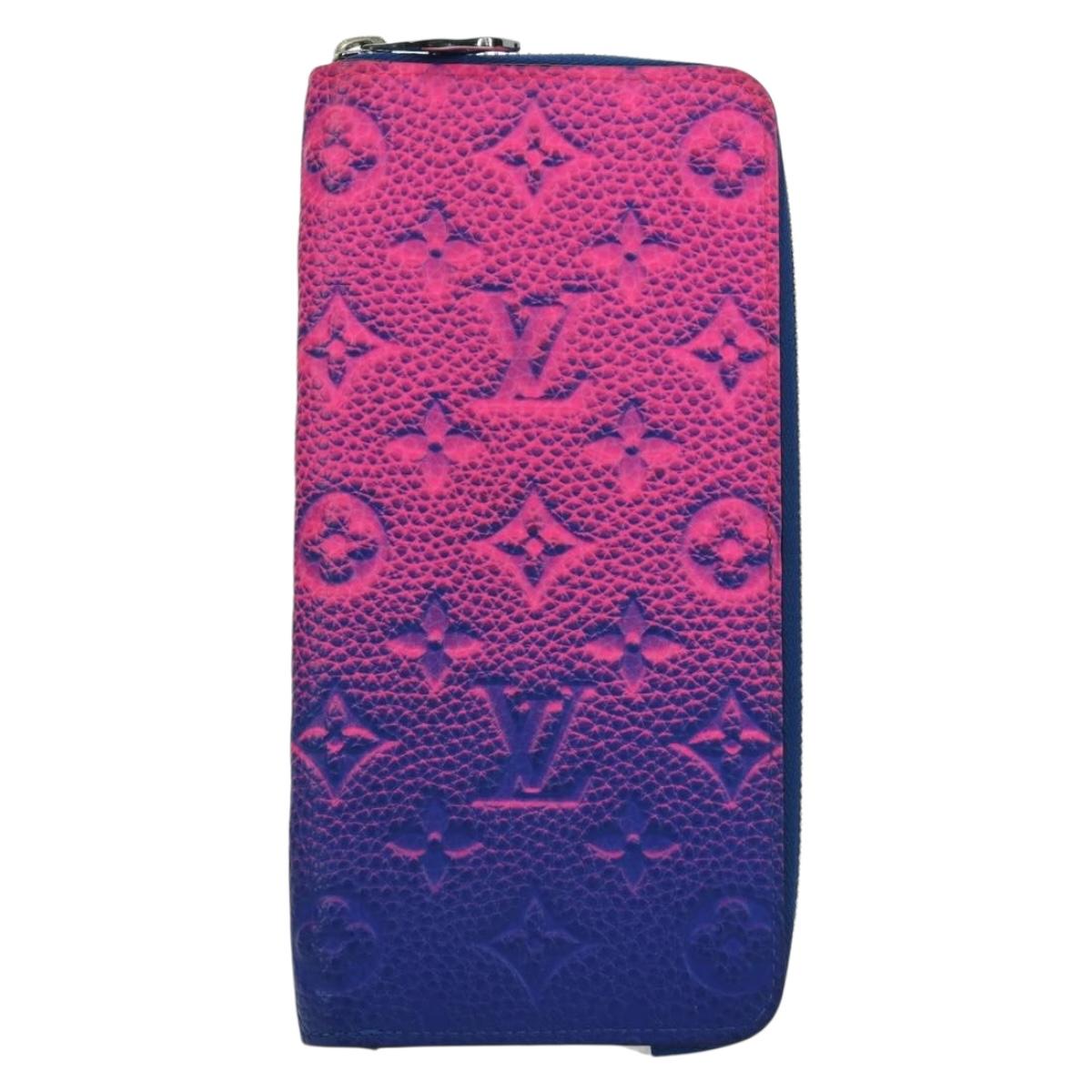 LOUIS VUITTON Taurillon Illusion Zippy Wallet Vertical M81243 LV Auth ARZ552SAM