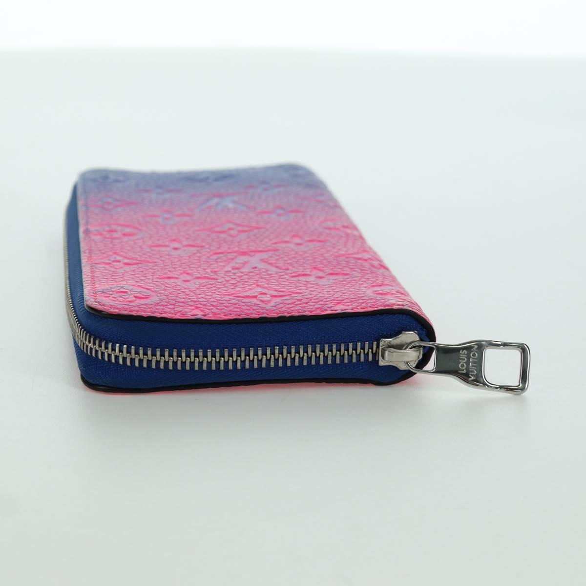 LOUIS VUITTON Taurillon Illusion Zippy Wallet Vertical M81243 LV Auth ARZ552SAM