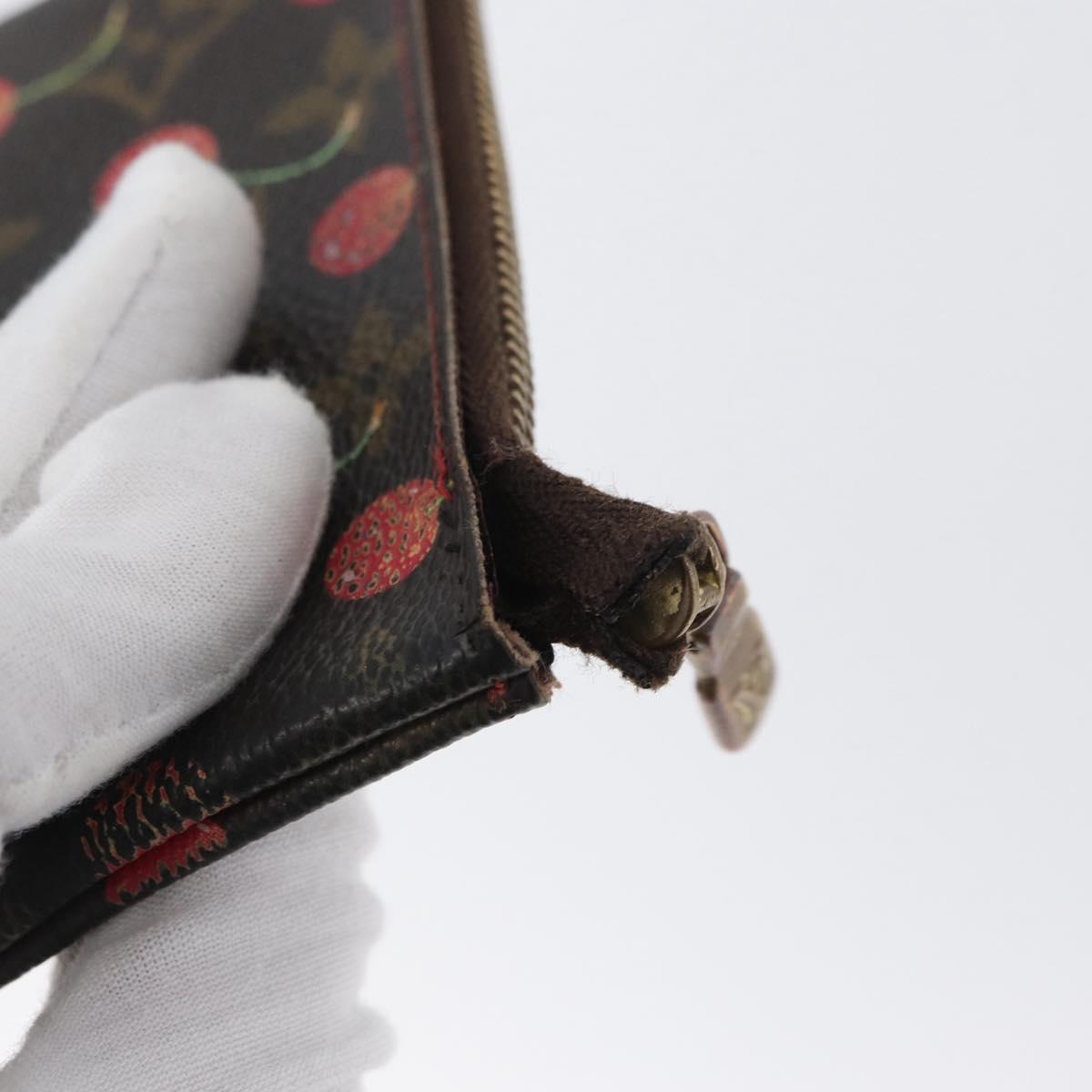 LOUIS VUITTON Monogram Cherry Pochette Cles Coin Purse M95042 LV Auth ARZ554
