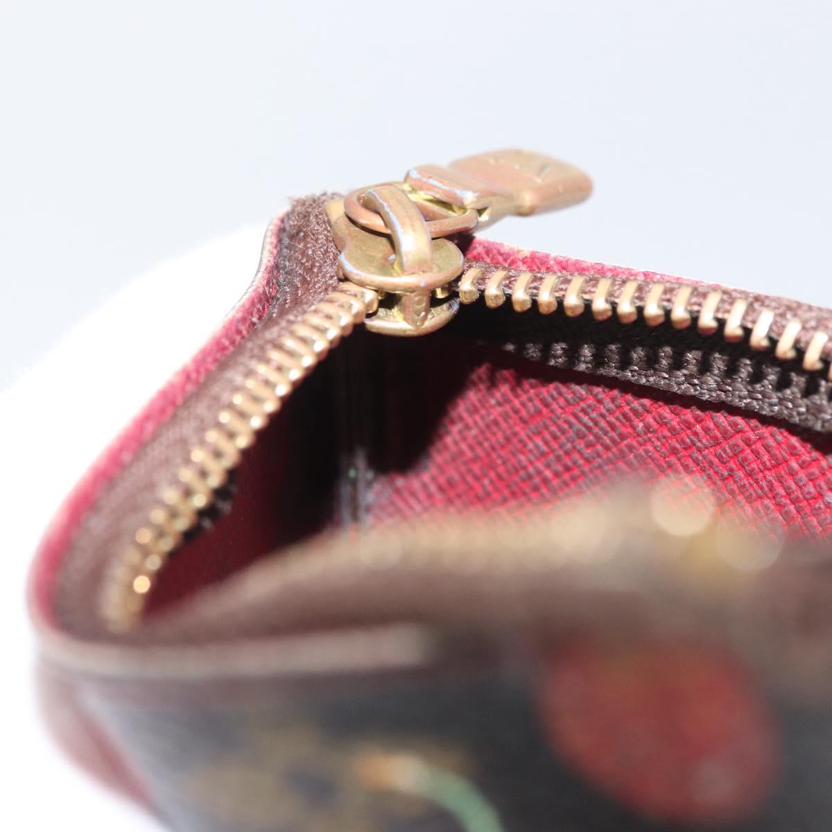 LOUIS VUITTON Monogram Cherry Pochette Cles Coin Purse M95042 LV Auth ARZ554