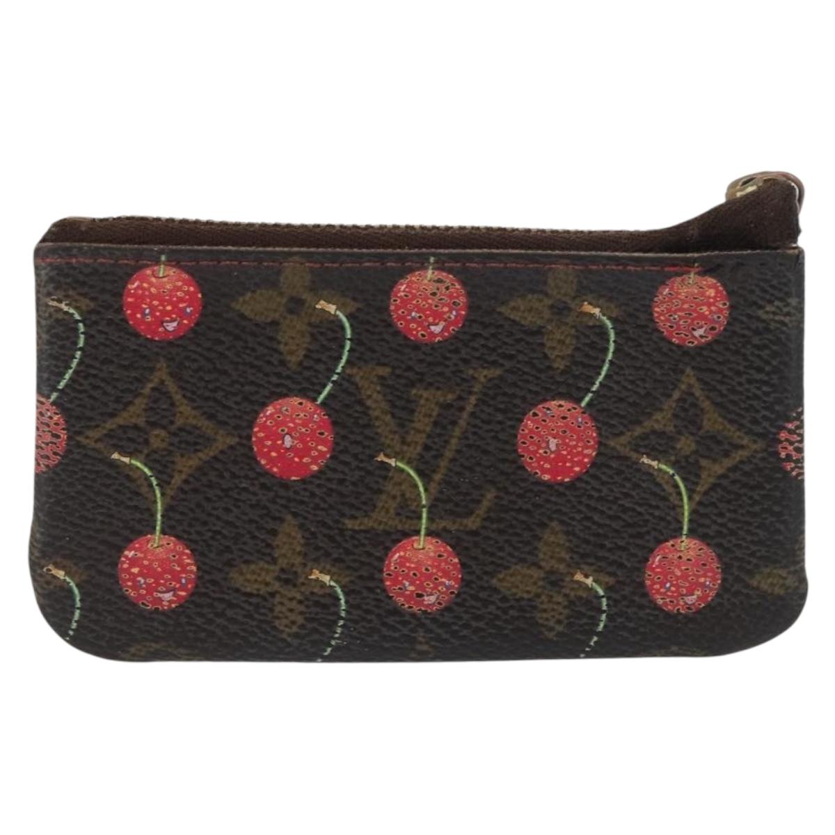 LOUIS VUITTON Monogram Cherry Pochette Cles Coin Purse M95042 LV Auth ARZ554
