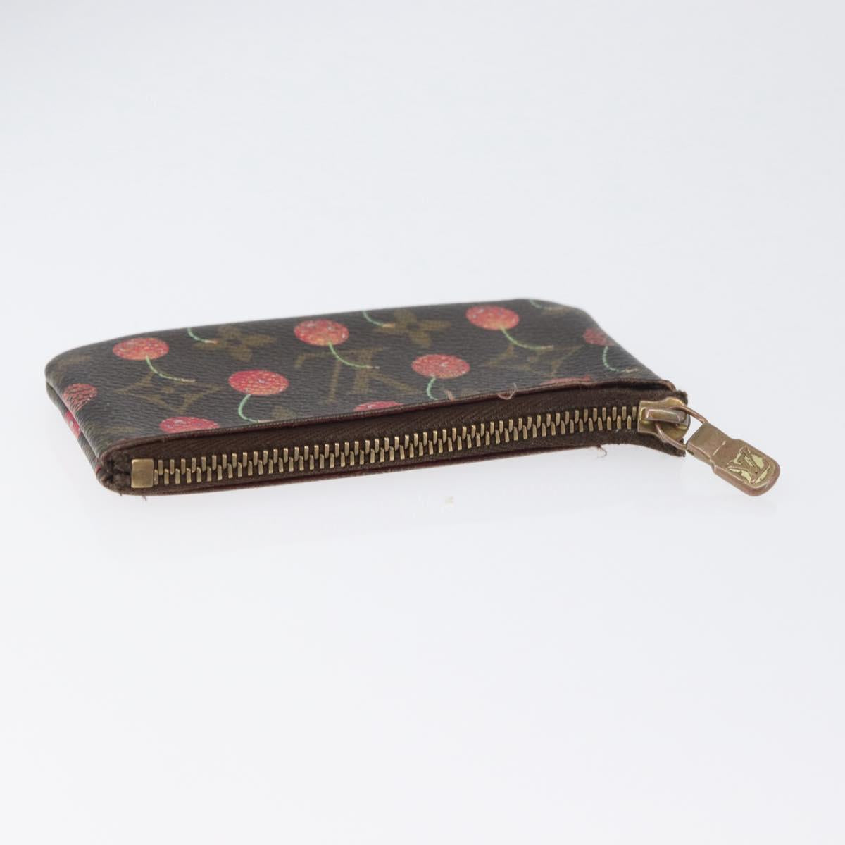 LOUIS VUITTON Monogram Cherry Pochette Cles Coin Purse M95042 LV Auth ARZ554