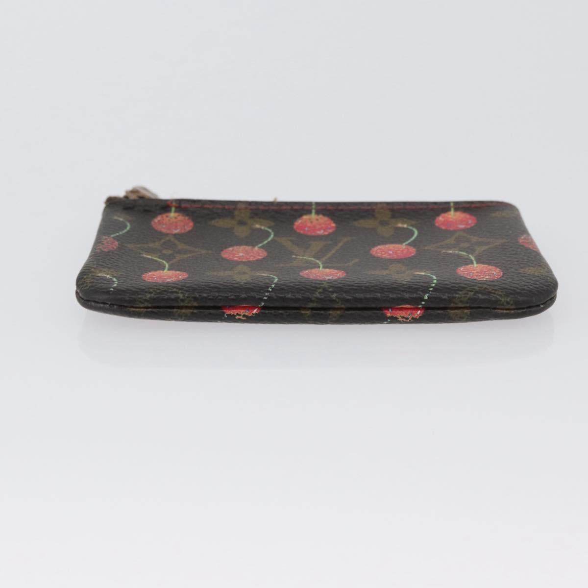 LOUIS VUITTON Monogram Cherry Pochette Cles Coin Purse M95042 LV Auth ARZ554