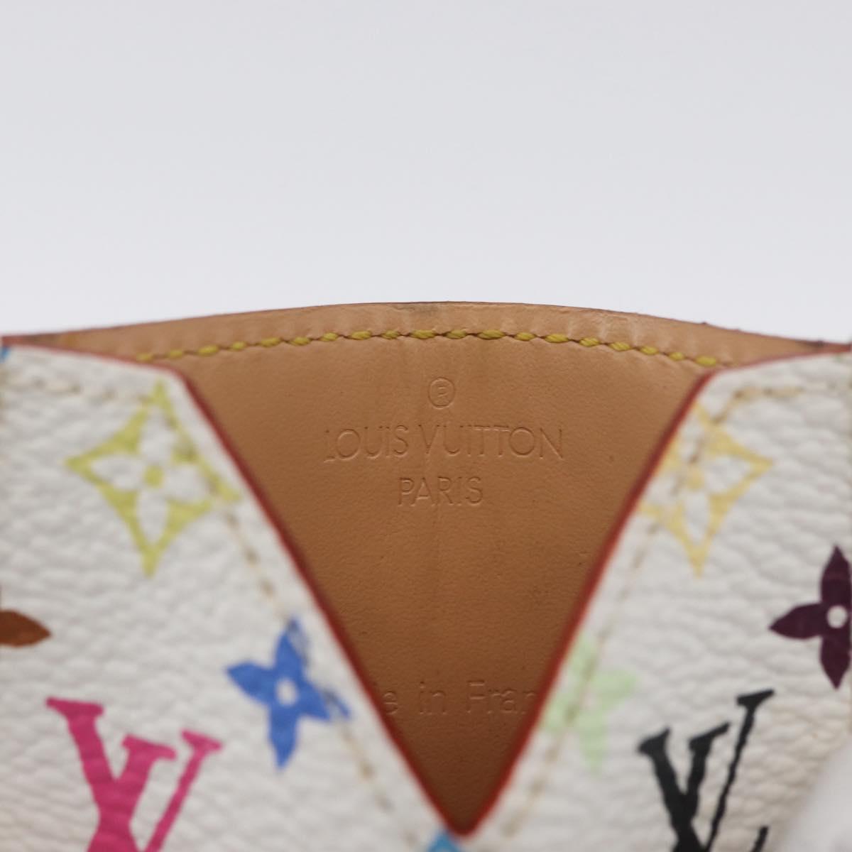 LOUIS VUITTON Monogram Multicolor Etui Miroir White M92651 LV Auth ARZ558