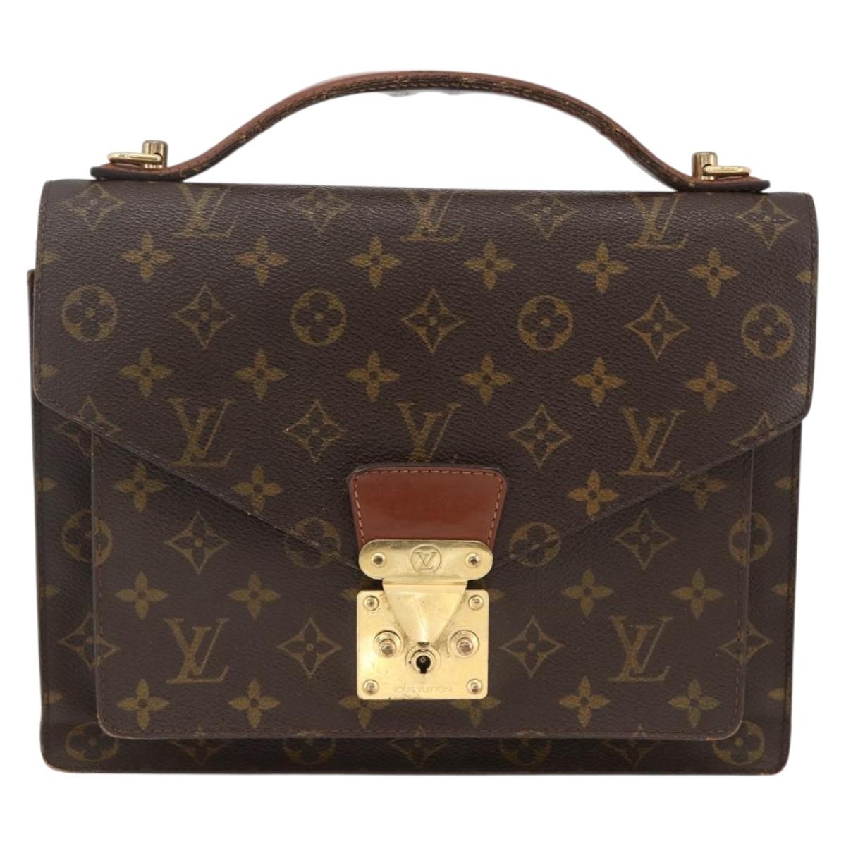 LOUIS VUITTON Monogram Monceau 28 Hand Bag 2way M51185 LV Auth ARZ613
