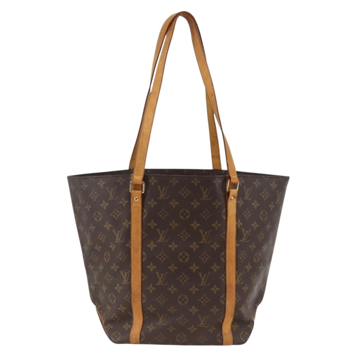 LOUIS VUITTON Monogram Sac Shopping Tote Bag M51108 LV Auth ARZ632