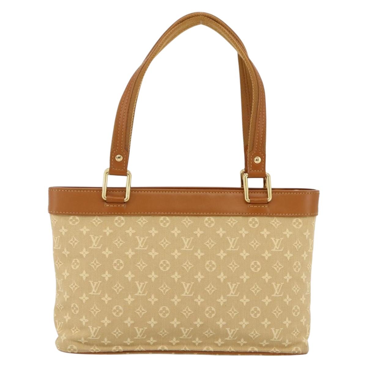 LOUIS VUITTON Monogram Mini Lucille PM Hand Bag Beige M92684 LV Auth ARZ644A