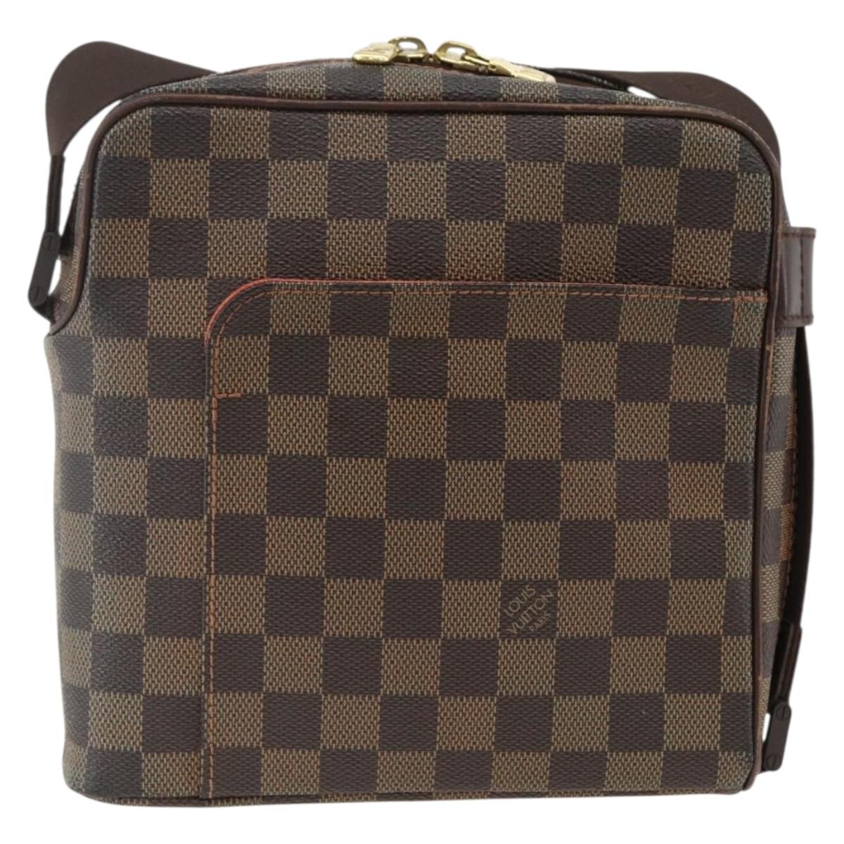 LOUIS VUITTON Damier Ebene Olaf PM Shoulder Bag N41442 LV Auth ARZ646