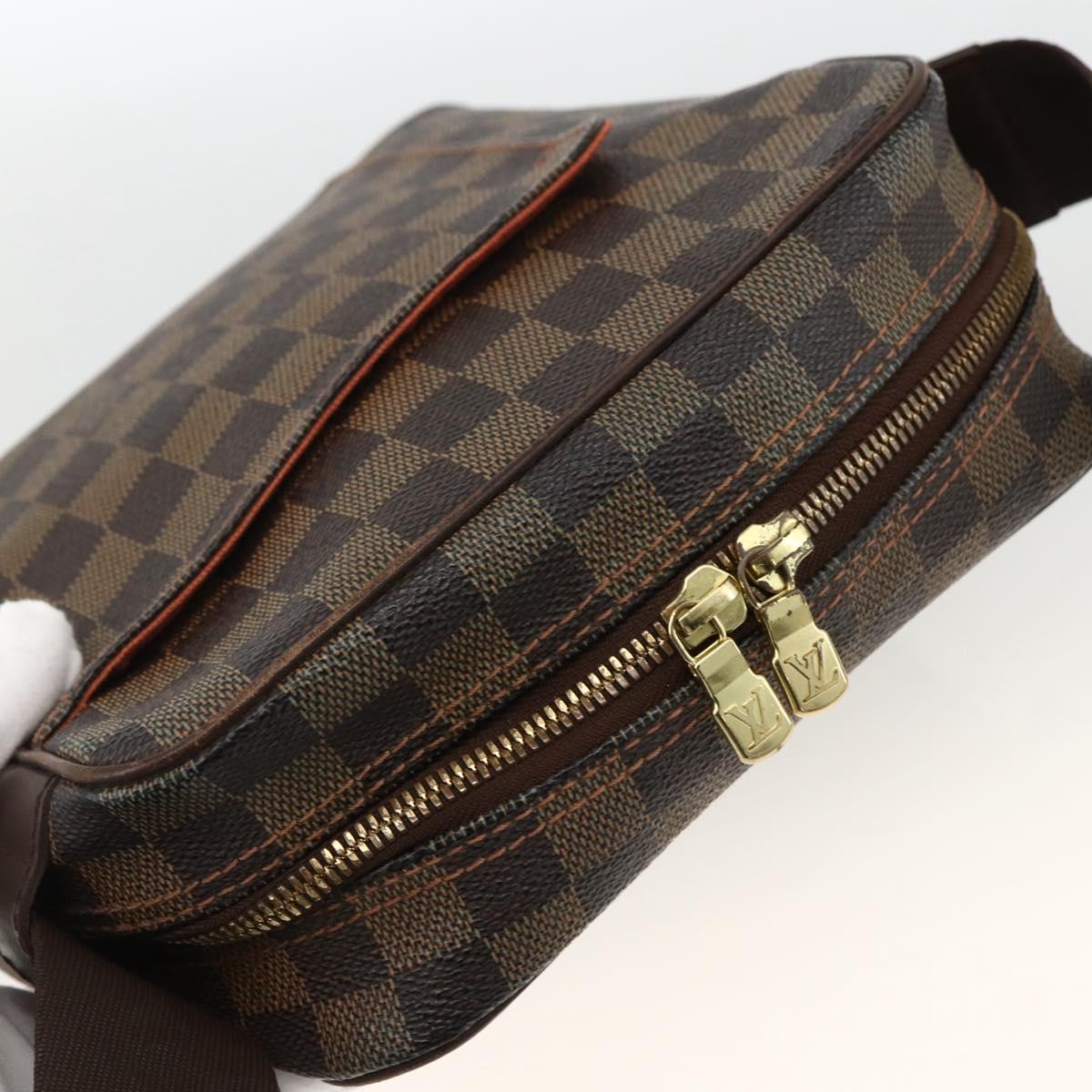 LOUIS VUITTON Damier Ebene Olaf PM Shoulder Bag N41442 LV Auth ARZ646