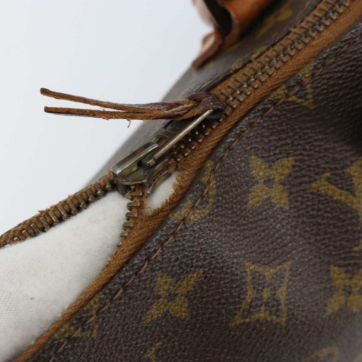 LOUIS VUITTON Monogram Sac Triangle Hand Bag M51360 LV Auth ARZ651