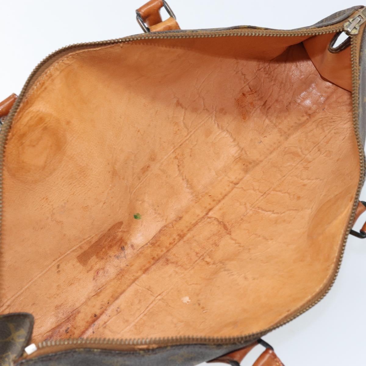 LOUIS VUITTON Monogram Sac Triangle Hand Bag M51360 LV Auth ARZ651