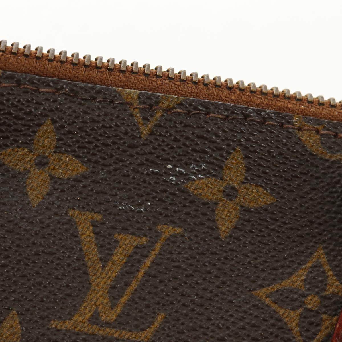 LOUIS VUITTON Monogram Sac Triangle Hand Bag M51360 LV Auth ARZ651