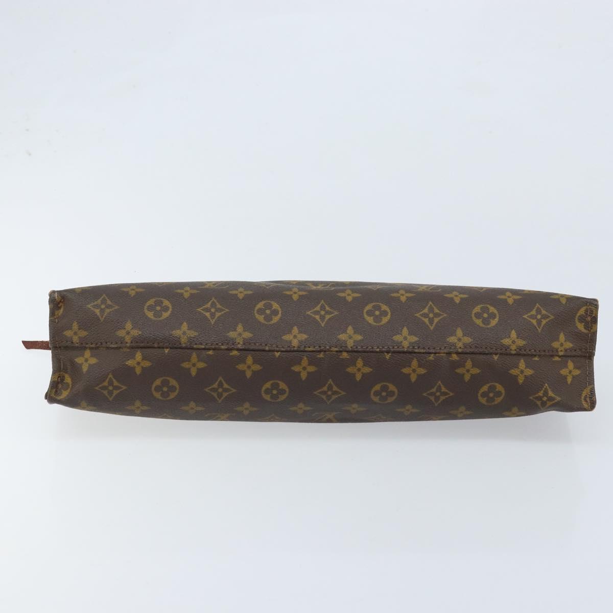 LOUIS VUITTON Monogram Sac Triangle Hand Bag M51360 LV Auth ARZ651