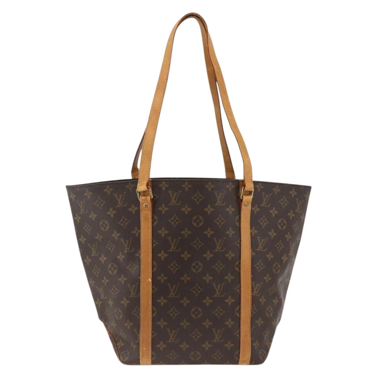 LOUIS VUITTON Monogram Sac Shopping Tote Bag M51108 LV Auth ARZ656