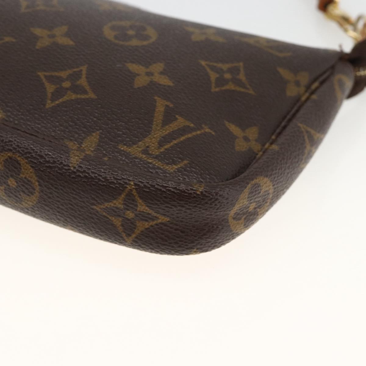 LOUIS VUITTON Monogram Pochette Accessoires Pouch M51980 LV Auth ARZ704