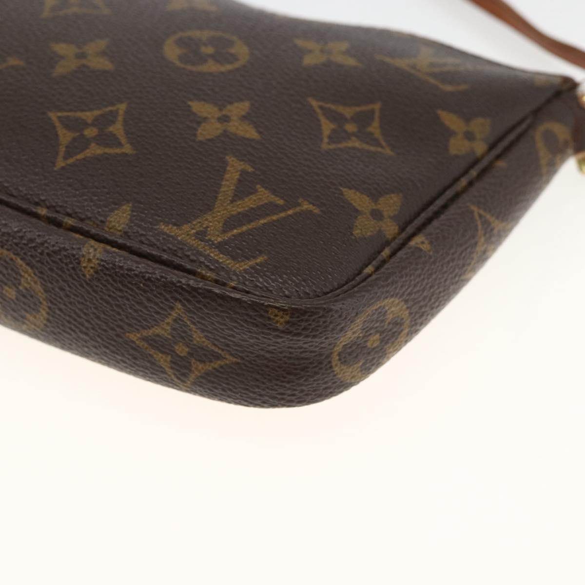 LOUIS VUITTON Monogram Pochette Accessoires Pouch M51980 LV Auth ARZ704