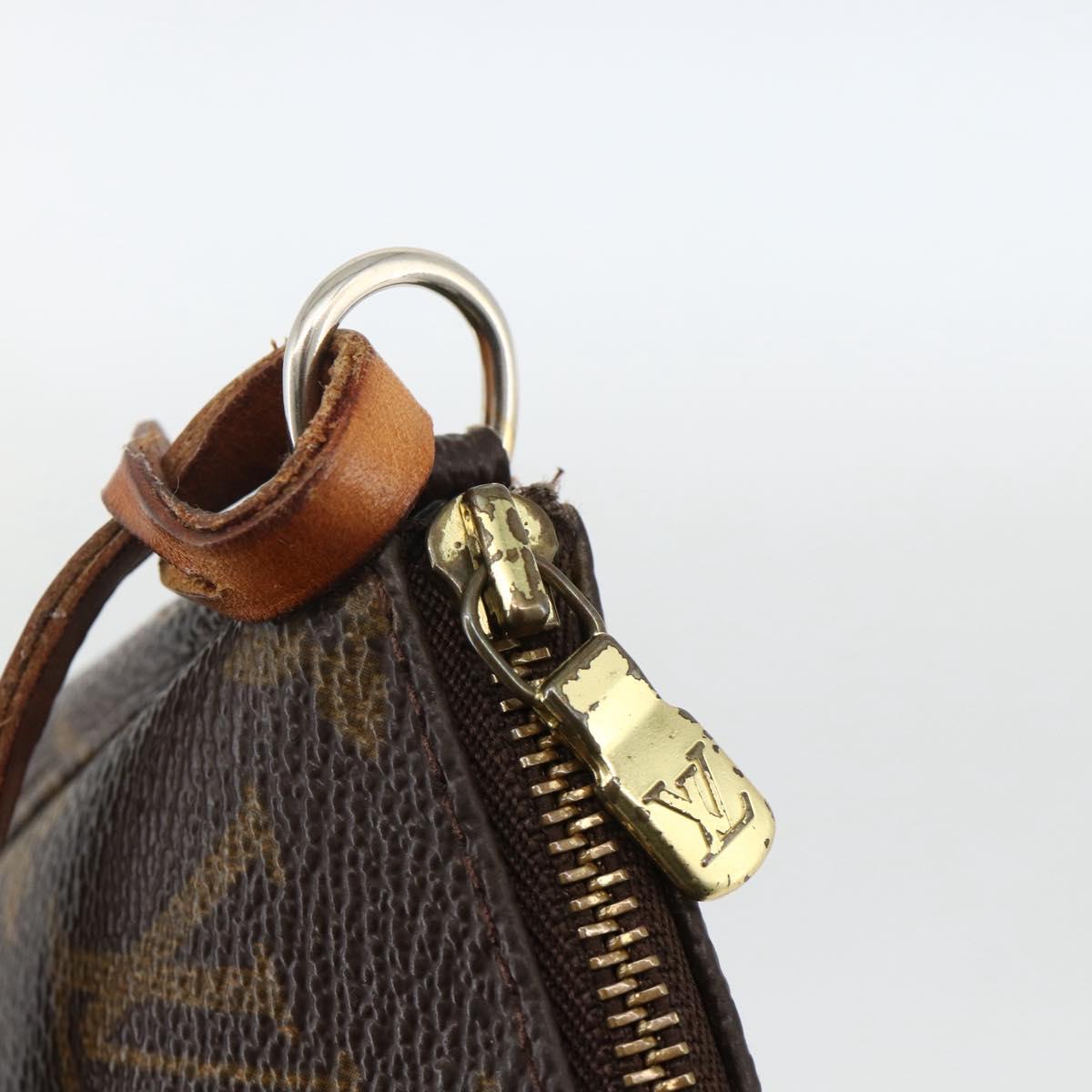 LOUIS VUITTON Monogram Pochette Accessoires Pouch M51980 LV Auth ARZ704