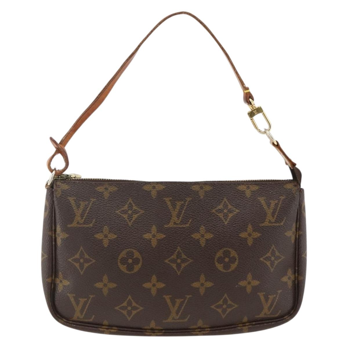 LOUIS VUITTON Monogram Pochette Accessoires Pouch M51980 LV Auth ARZ704
