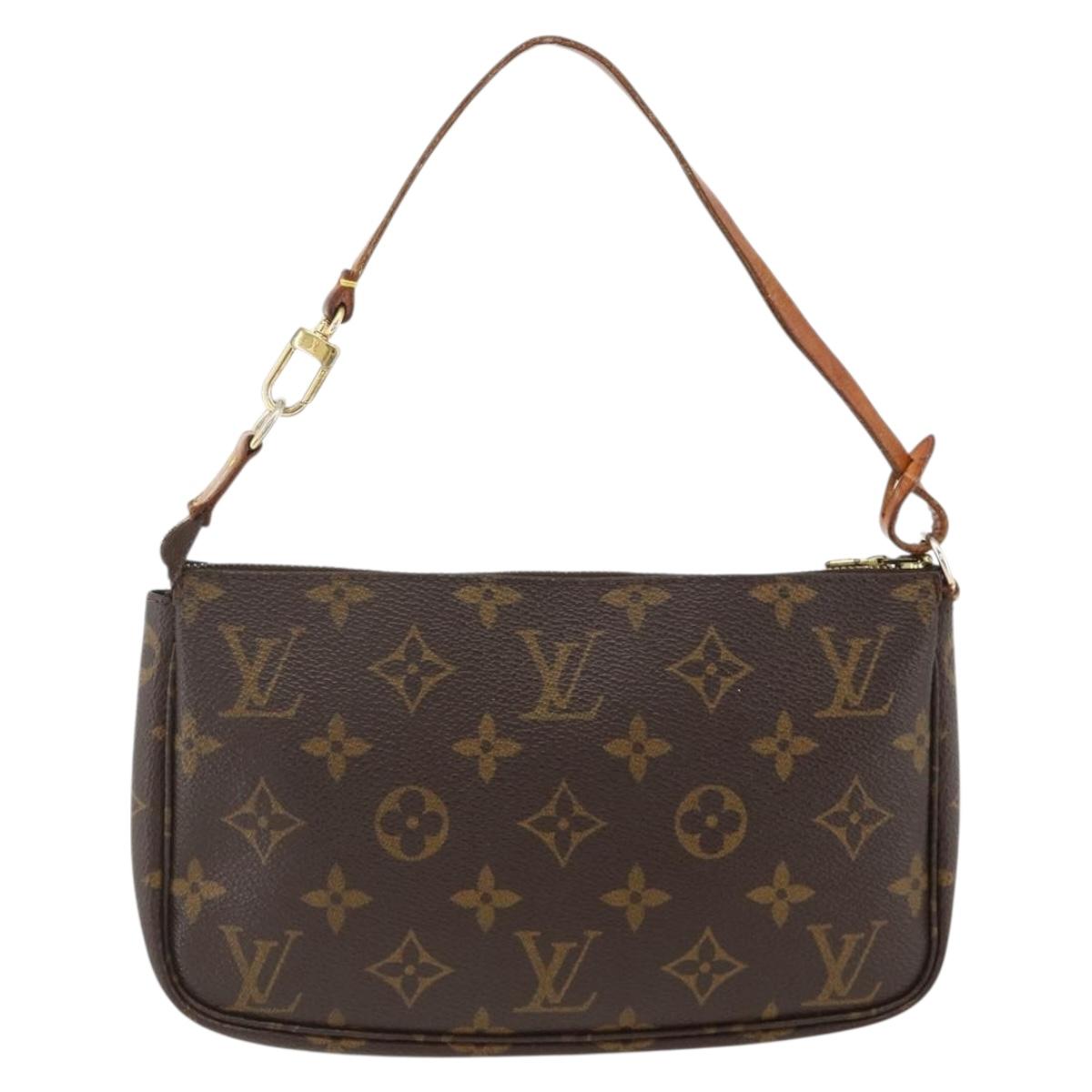 LOUIS VUITTON Monogram Pochette Accessoires Pouch M51980 LV Auth ARZ704