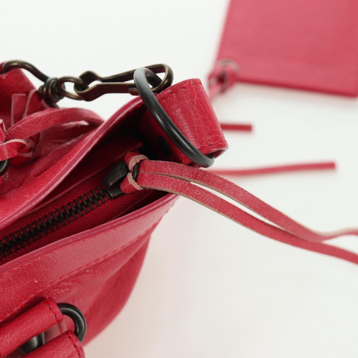 BALENCIAGA The First Hand Bag Leather 2way Pink 103208 Auth ARZ707SAV