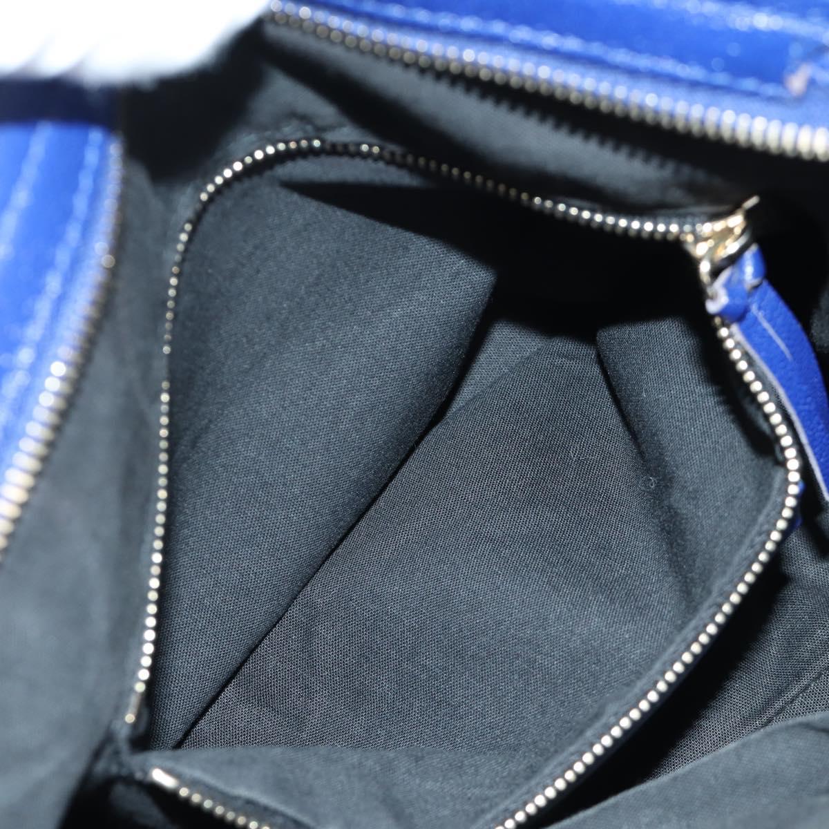 BALENCIAGA The Town Metallic Edge Bag Leather 2way Navy 240579 Auth ARZ708SAV