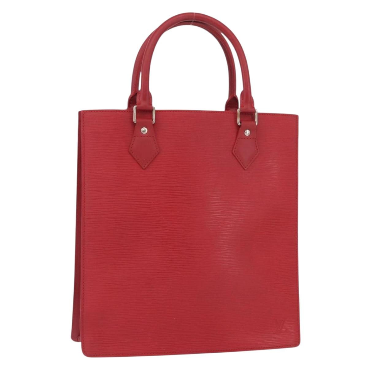 LOUIS VUITTON Epi Sac Plat Hand Bag Red M5274E LV Auth BSZ701A