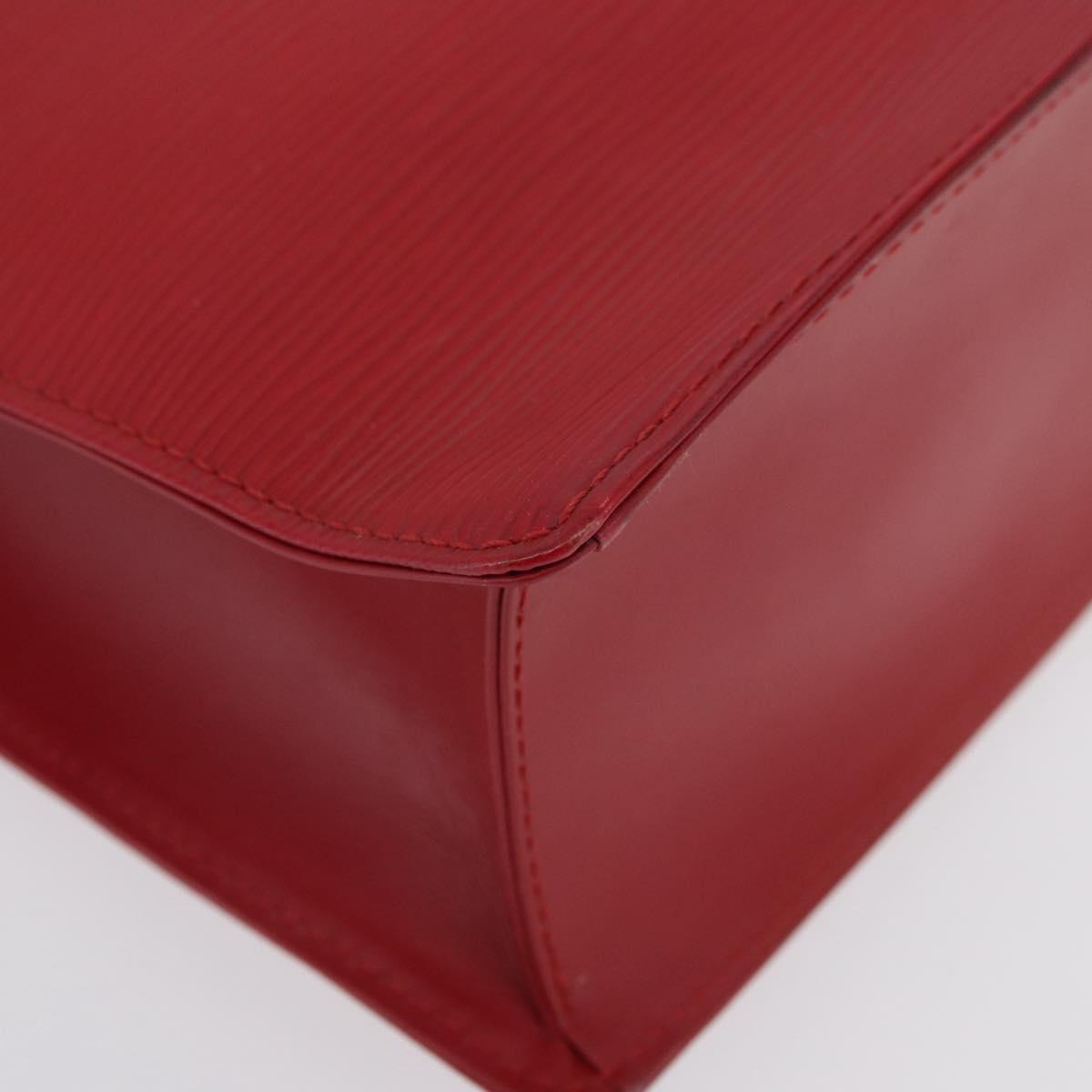 LOUIS VUITTON Epi Sac Plat Hand Bag Red M5274E LV Auth BSZ701A